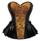 Espartilho de Jacquard com Peplum - Estilo Burlesco - detalhe 12