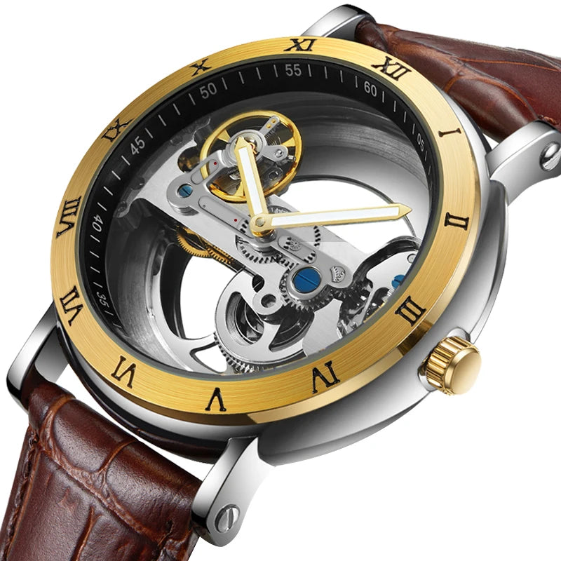 Montre Squelette Homme Transparente à Ponts Ajourés - vue 3