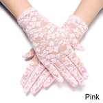 Kurze florale Spitzenhandschuhe - Vintage-Stil - Vignette | Steampunk Store