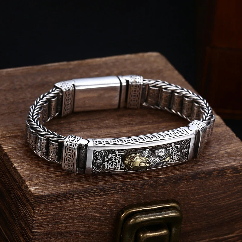 Bracelet Pixiu Homme en Argent S925 - vue du fermoir 11