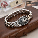 Bracelet Lion Vintage Homme en Argent S925 - Vignette | Steampunk Store