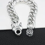 Bracelet Cubain Fleur de Cerisier en Argent S925 - Vignette | Steampunk Store