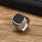 Anillo Sello de Ónix para Hombre - Rock Punk