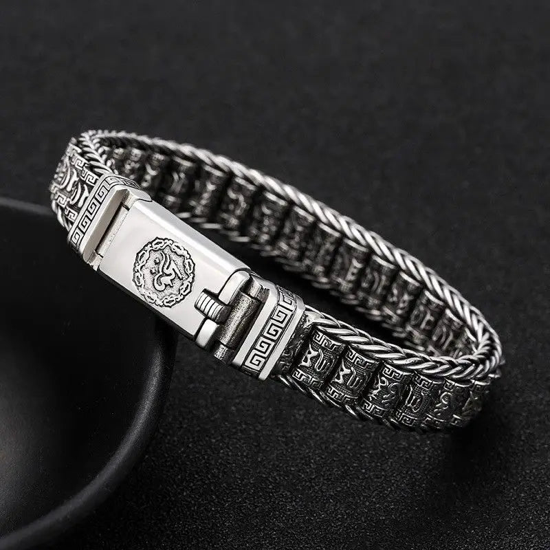 Bracelet Pixiu Homme en Argent S925 - vue du fermoir 19