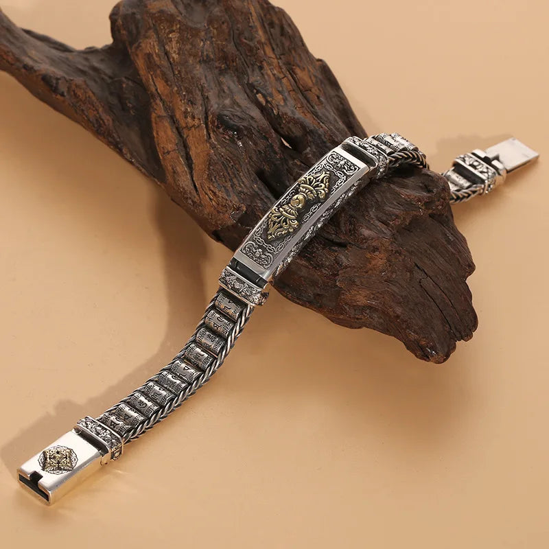 Bracelet Pixiu Homme en Argent S925 - détail de la matière 13