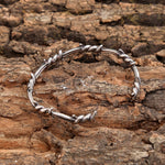 Bracelet Barbelé Homme - Jonc Punk en Acier - Vignette | Steampunk Store