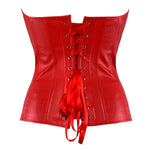 Punk-Korsett aus Kunstleder mit Reißverschluss – 10 Farben - Vignette | Steampunk Store