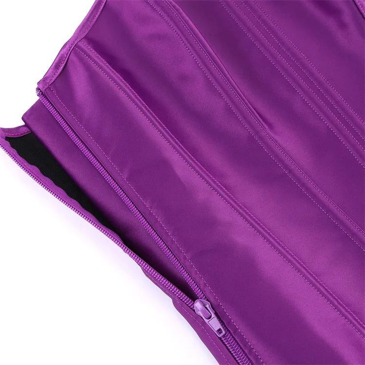 Damen-Korsett aus einfarbigem Satin – 5 Farben - Detail 46