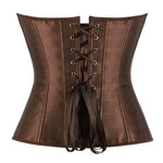Damen-Korsett aus einfarbigem Satin – 5 Farben - Vignette | Steampunk Store