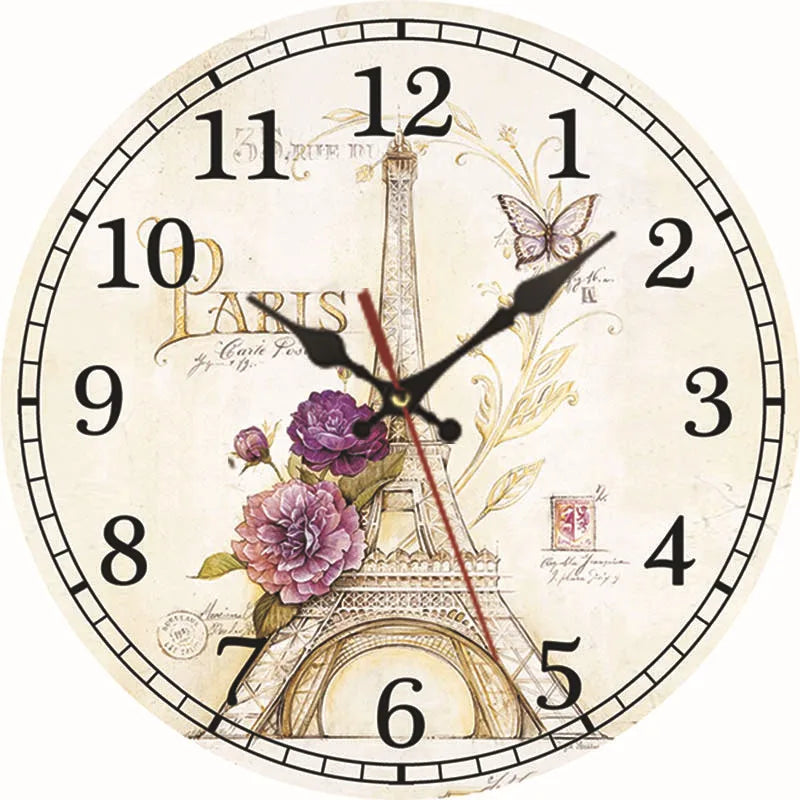 Horloge Murale Vintage Européenne 30 cm - dimensions 12