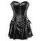 Robe Corset en cuir sexy et  jupe burlesque
