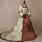 Robe Victorienne Longue Marron