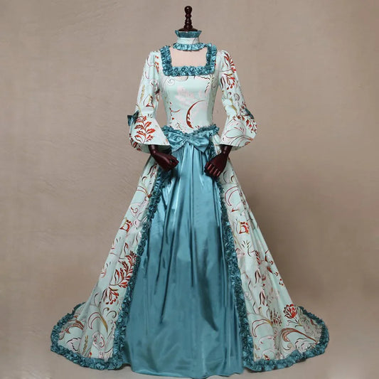 Robe Victorienne Bleue