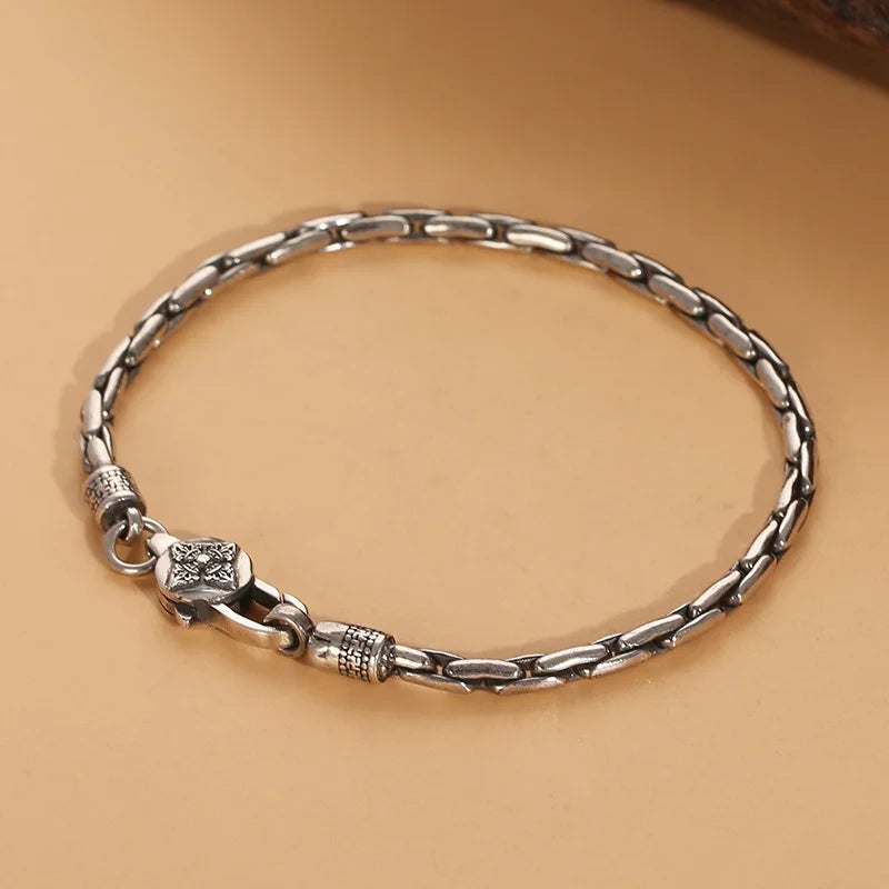Bracelet Vajra Mantra Homme en Argent S925 - vue générale 25