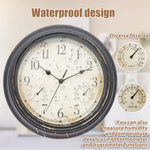 Horloge Extérieure Vintage avec Thermomètre - Vignette | Steampunk Store