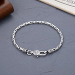 Bracelet Vajra Mantra Homme en Argent S925 - Vignette | Steampunk Store