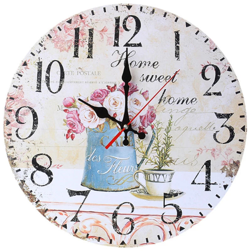 Horloge Murale Vintage Européenne 30 cm - mise en situation 14