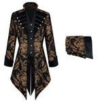 Redingote Brocart Homme - Style Militaire Gothique - Vignette | Steampunk Store