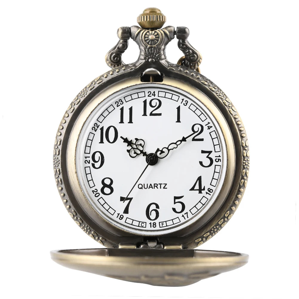 Montre à gousset cheval vintage en bronze — Stallion - Vue rapprochee