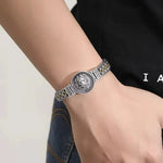 Bracelet Lion et Rotin Homme en Argent S925 - Vignette | Steampunk Store