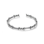 Bracelet Barbelé Homme - Jonc Punk en Acier - Vignette | Steampunk Store