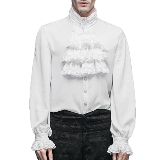Chemise à Jabot Homme Gothique - Vampire Victorien