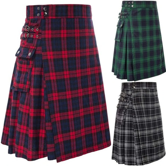 Jupe Tartan Midi Steampunk