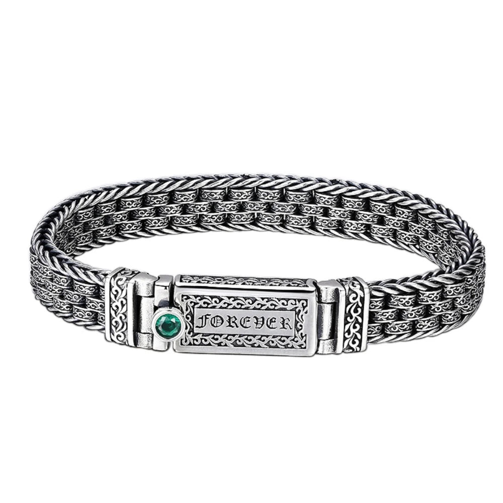 Bracelet Forever Homme en Argent S925 - vue du fermoir 19