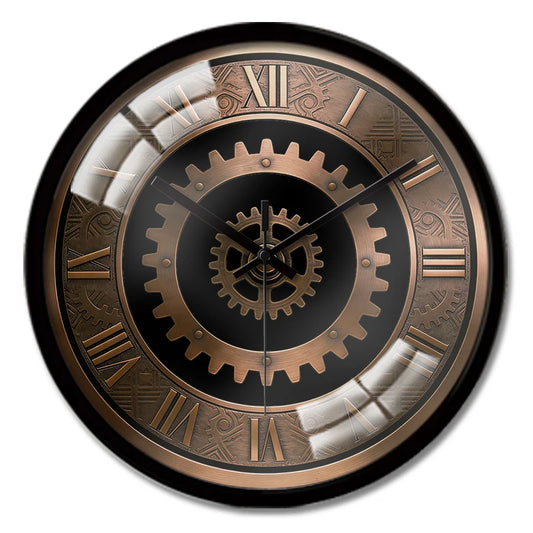 Horloge Engrenages Bronze - Cadran Steampunk - mécanisme arrière 5