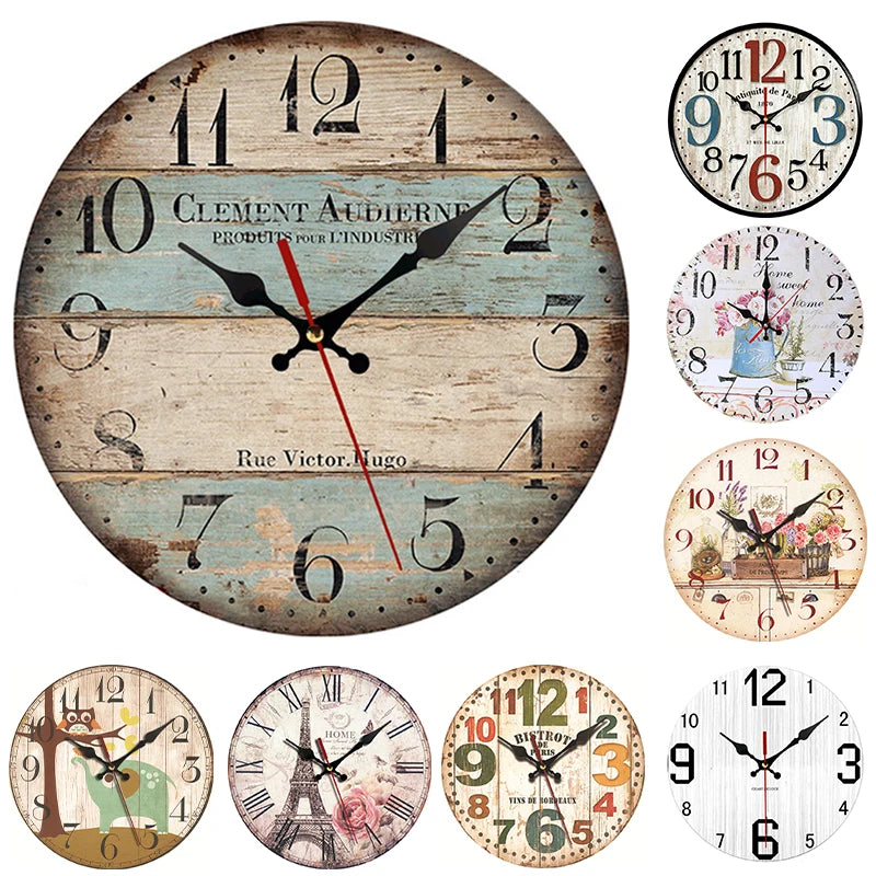 Horloge Murale Vintage Européenne 30 cm - vue générale 1