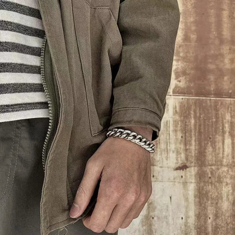 Bracelet Cubain Fleur de Cerisier en Argent S925 - finition et reliefs 15