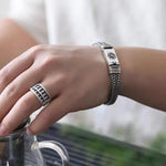 Bracelet Lion Tressé Homme en Argent S925 - Vignette | Steampunk Store
