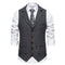 Gilet Homme Vintage en Tweed - Chaîne et Revers