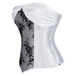 Corset Victorien Satin et Dentelle - 4 Couleurs - Vignette | Steampunk Store