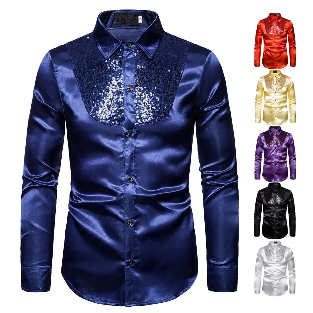 Chemise Vintage Satin — Steampunk Royale - Vue laterale