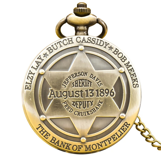 Western Pocket Watch - Sheriff Badge