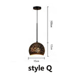 Suspension Vintage Steampunk en Fer Perforé - Constellation Industrielle - Vignette | Steampunk Store