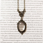 Vintage-Halskette mit ovaler Lupe - Octavia - Vignette | Steampunk Store