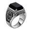 Bague Chevaliere Homme Argent - Style Vintage