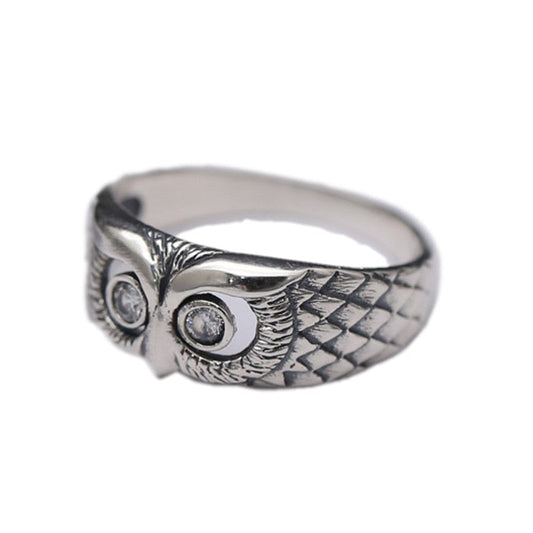 Bague Hibou Argent - Steampunk Style