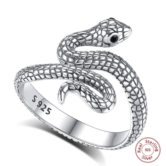 Bague Serpent Argent Homme - Puissance et Mystère