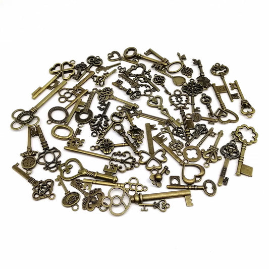 DIY Antique Key Charm Set