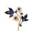 Broche ancienne dorée fleurs - France Broche ancienne dorée fleurs - France