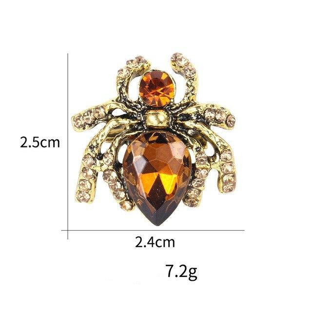 Broche Steampunk Araignée d’ Ambre