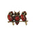 Broche Steampunk <br> Chouettes Rouges