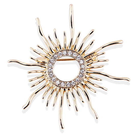 Vintage Sun Brooch