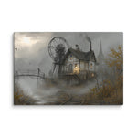 Tableau Paysage Steampunk - Village Perdu - Vignette | Steampunk Store