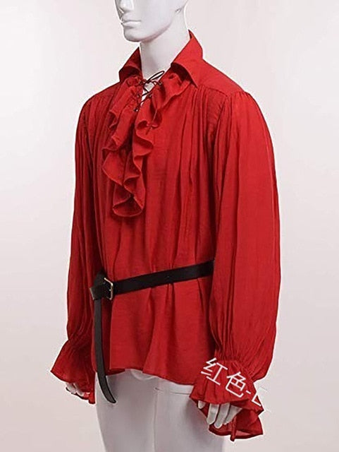 Camisa Jabot para hombre Pirata victoriano Tienda Steampunk