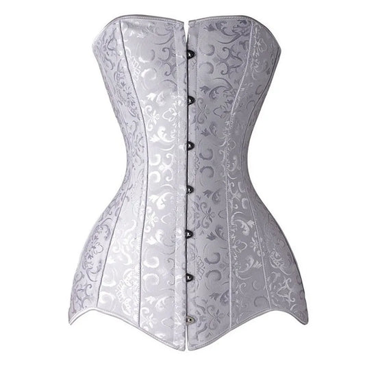 Corset Blanc Satin - Constance