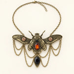 Winged Insect Chain Necklace - Elytra - Vignette | Steampunk Store